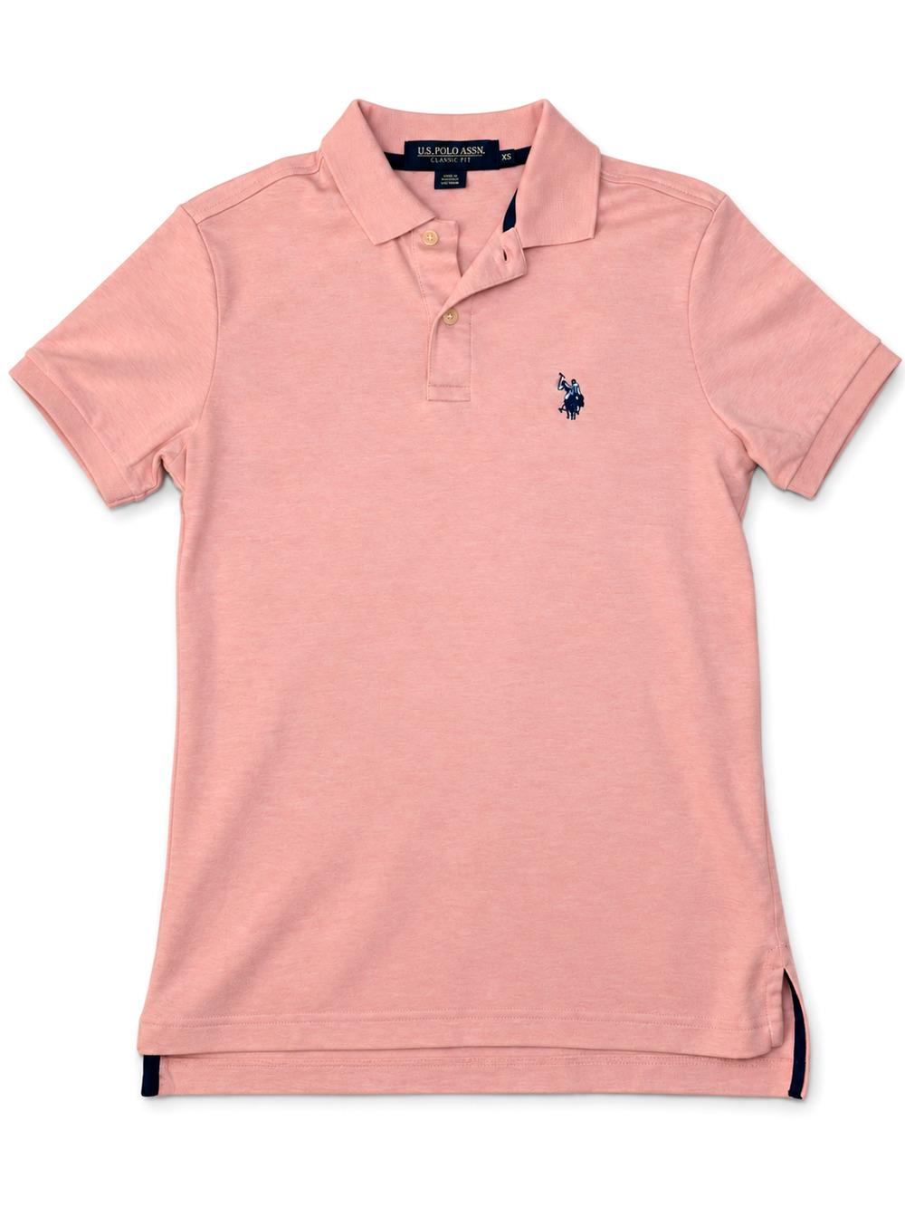 U.S. Polo Assn Luxury Feel Men's Pink Polo Shirt XS Short Sleeve